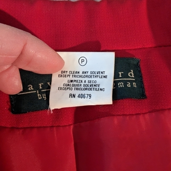 Harve Bernard vintage 80s button front red dress, size 10 - Picture 8 of 8